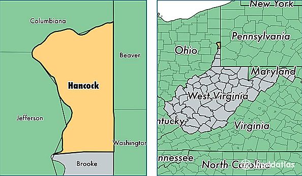 location of Hancock county on a map