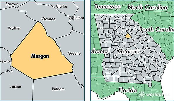 location of Morgan county on a map
