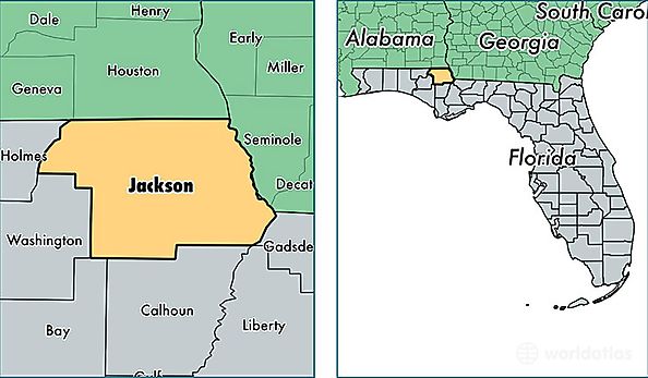 location of Jackson county on a map