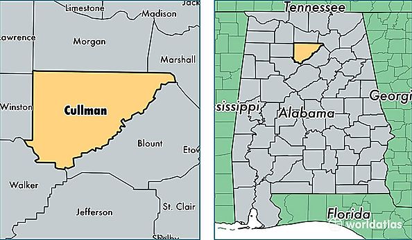 location of Cullman county on a map