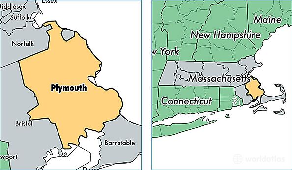 location of Plymouth county on a map