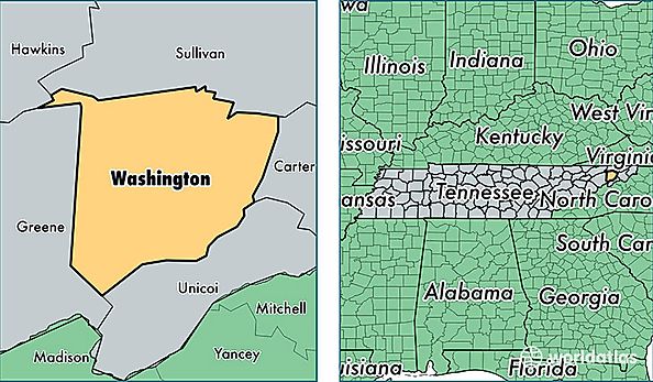 location of Washington county on a map