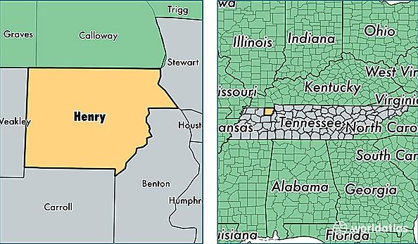 location of Henry county on a map