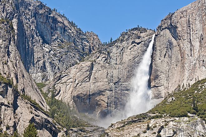Upper Yosemite falls, Yosemite valley, Yosemite national park. 