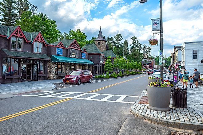 Main Street in Lake Placid, New York. Image credit: Karlsson Photo / Shutterstock.com.