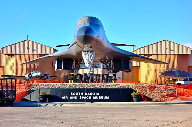 The South Dakota Air and Space Museum is located in Box Elder, South Dakota. Image credit: EQRoy / Shutterstock.com.