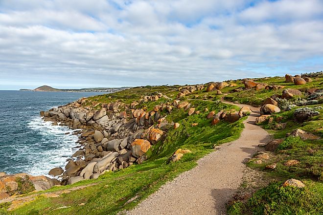 Granite Island off Victor Harbor, South Australia.