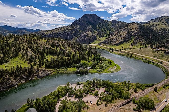  Upper Missouri River in Montana. Credit: Big Bear Aerials/Shutterstock.com