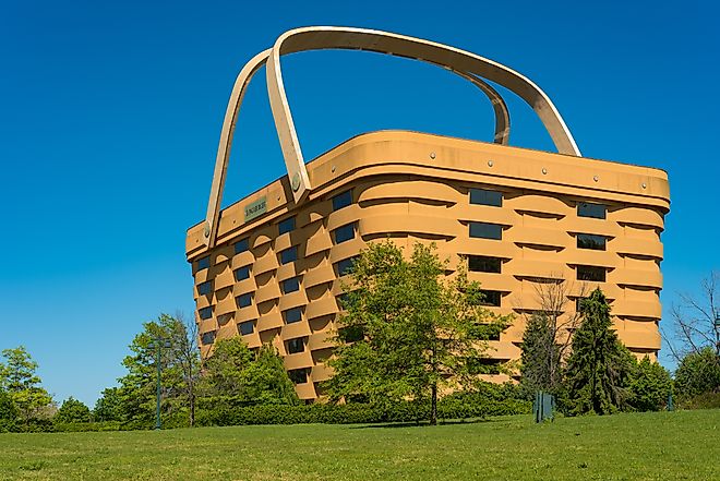 The Basket Building in Ohio. Editorial credit: Kenneth Sponsler / Shutterstock.com