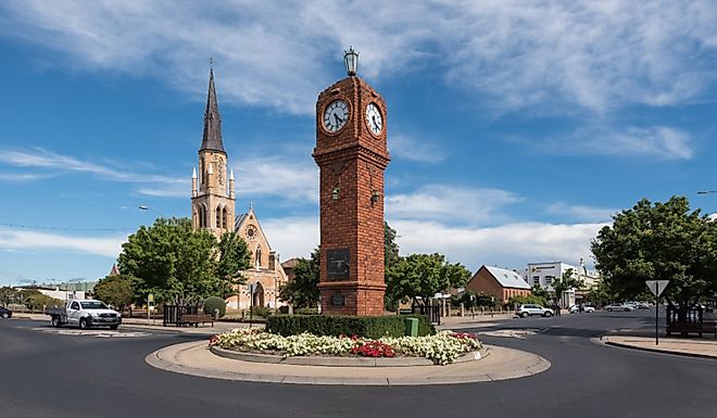 Town center in Mudgee, New South Wales. Editorial credit: TonyNg / Shutterstock.com.