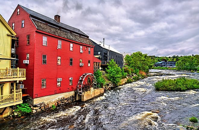 The Ammonoosuc River in Littleton, New Hampshire. Shutterstock.com