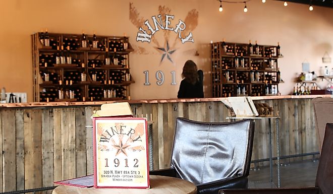 Sedona, Arizona, Winery 1912 Arizona Grown Wines. Editorial credit: Eric Glenn / Shutterstock.com