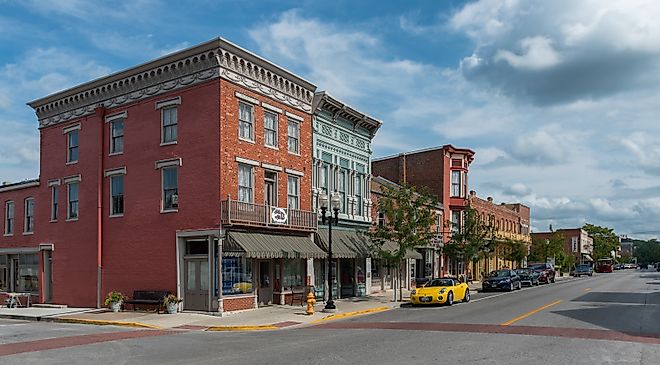North Main Street Historic District in Hannibal, Missouri. Image credit Nagel Photography via Shutterstock