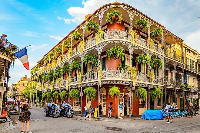 View of the French Quarter in New Orleans, Louisana. Editorial credit: kavram / Shutterstock.com