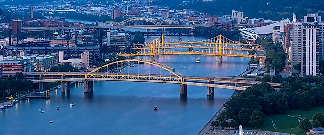Pittsburgh holds the record for the most bridges in a single city in the world. Editorial credit: SNEHIT PHOTO / Shutterstock.com