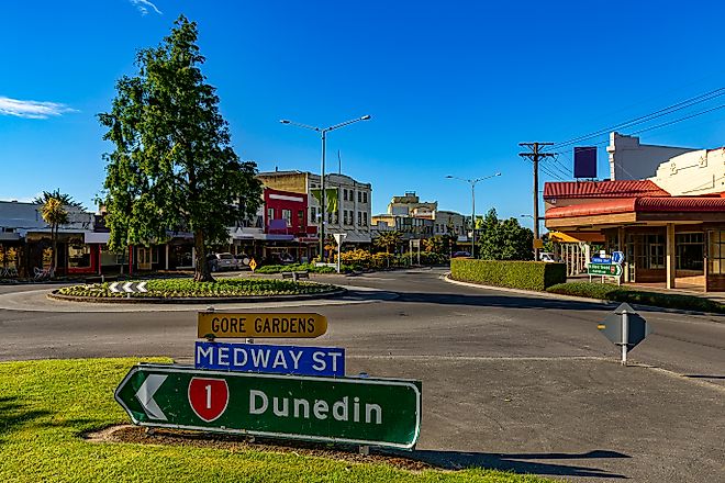 The beautiful town of Gore, New Zealand.
