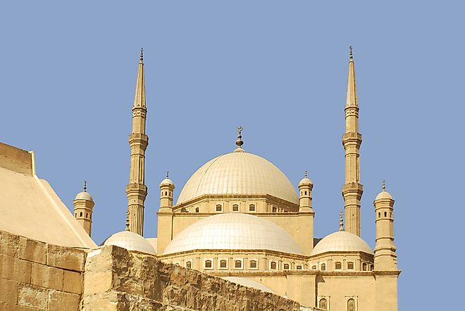 A mosque in Cairo, Egypt. Islam is a popular religion throughout much of Africa. 