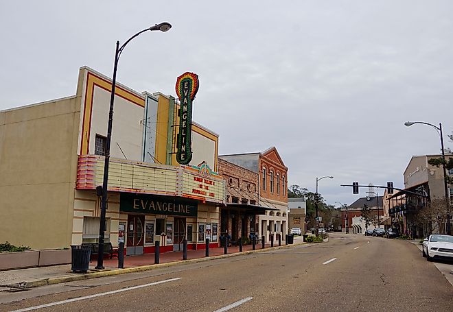 Evangeline Theather in New Iberia in Louisiana USA
