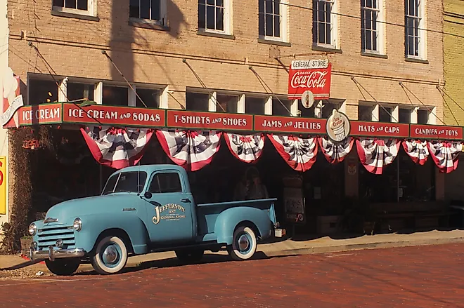 The historic Jefferson General Store in Jefferson, Texas. Editorial credit: LMPark Photos / Shutterstock.com