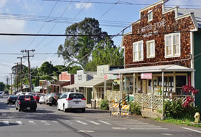The town of Makawao, Hawaii. Image credit EQRoy via Shutterstock