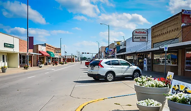 Main street in Ogallala, NE. Editorial credit: Sandra Foyt / Shutterstock.com