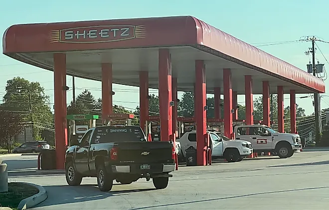 A Sheetz gas station in Silver Spring Township, Pennsylvania.