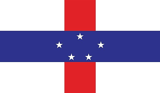 Flag of the former Netherlands Antilles. 