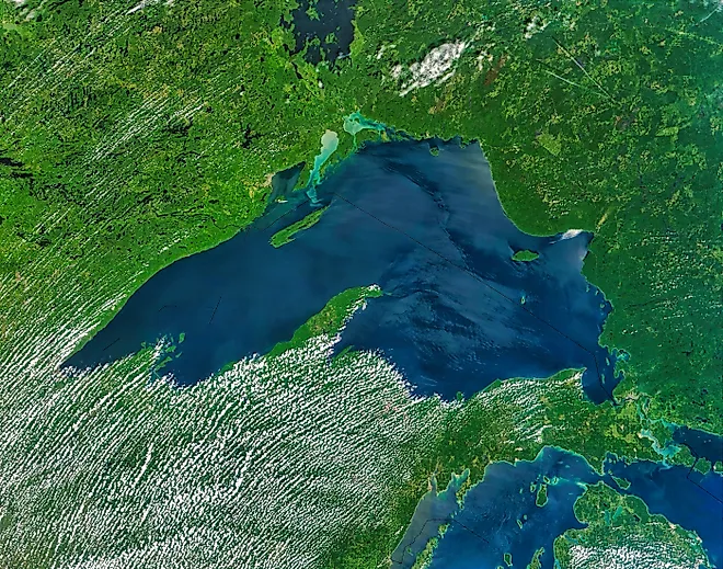 aerial view of Lake Superior