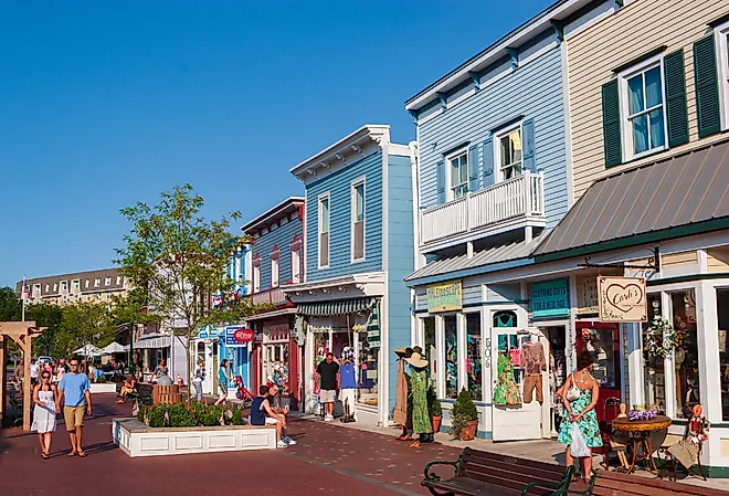 Washington Street Mall in Cape May, New Jersey. Image credit JWCohen via Shutterstock
