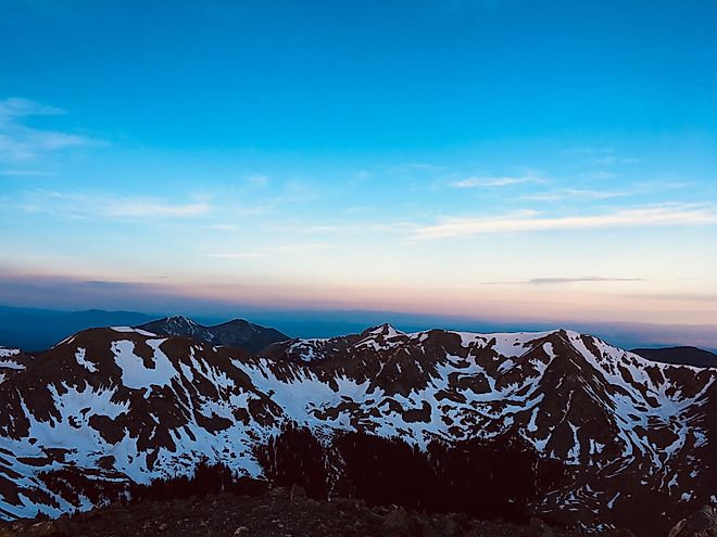 Wheeler Peak near Taos, New Mexico.
