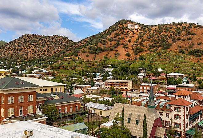 The beautiful historical town of Bisbee, Arizona.
