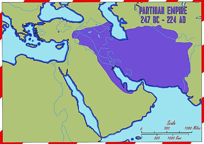 map of the parthian empire
