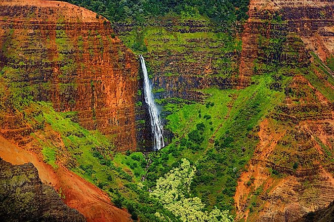 The majestic landscape of the Waimea Canyon State Park.