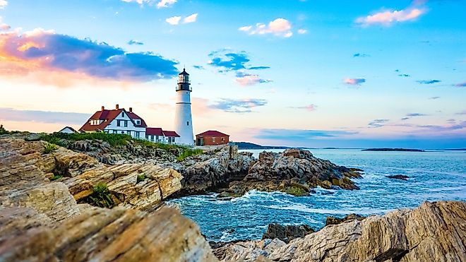 Portland Head Lighthouse in Portland, Maine. 