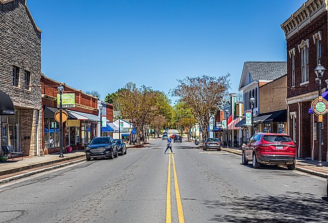 Downtown York, South Carolina. Image credit Nolichuckyjake via Shutterstock