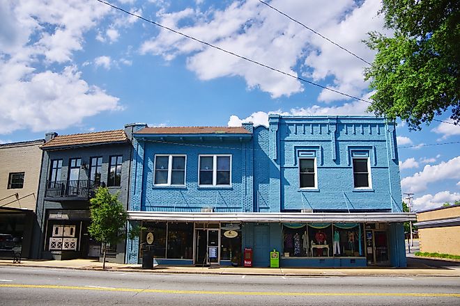 Businesses along Main Street (US 221A/US 74Bus) in Forest City, North Carolina, United States, By Brian Stansberry - Wikimedia Commons