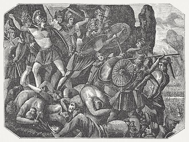 Thermopylae saw Greeks, including Spartans, fiercely resist Xerxes' Persian invasion.