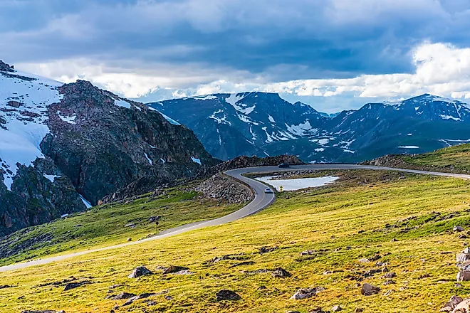 Beartooth Highway, the scenic road in Montana.