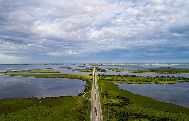 Bay Bridge, Spanish Fort, Mobile Bay region, Alabama.