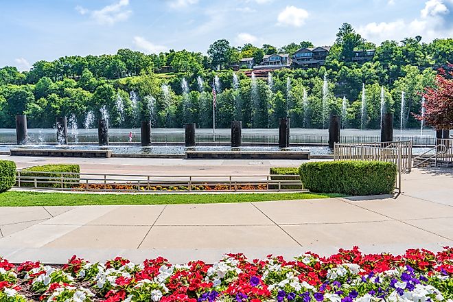Historic downtown of Eureka Springs, Arkansas. Editorial credit: Rachael Martin / Shutterstock.com.