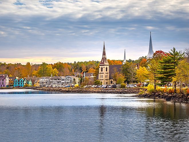 Fall colors in Mahone Bay, Nova Scotia