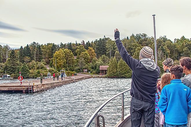 A ferry arriving at Isle Royale, Michigan. Image credit: Jacob Boomsma/Shutterstock