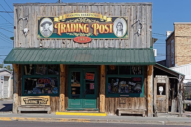 The Dakota Territory Trading Post in Custer, South Dakota. Editorial credit: Pierre Jean Durieu, Shutterstock.com