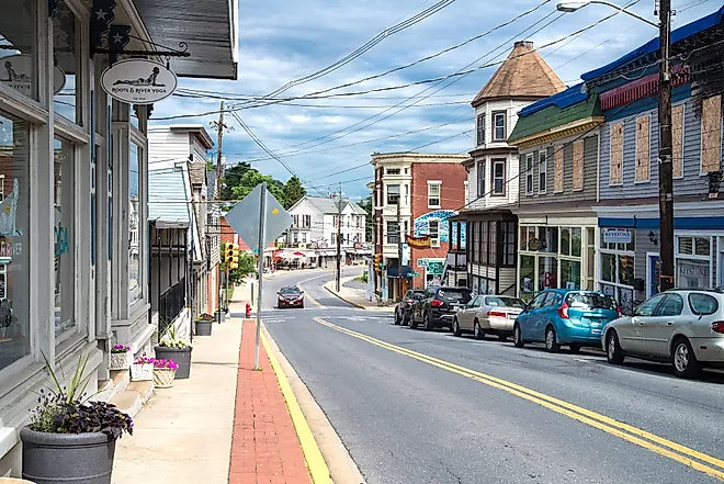 The old town of Brunswick, Maryland. Image credit Kosoff via Shutterstock