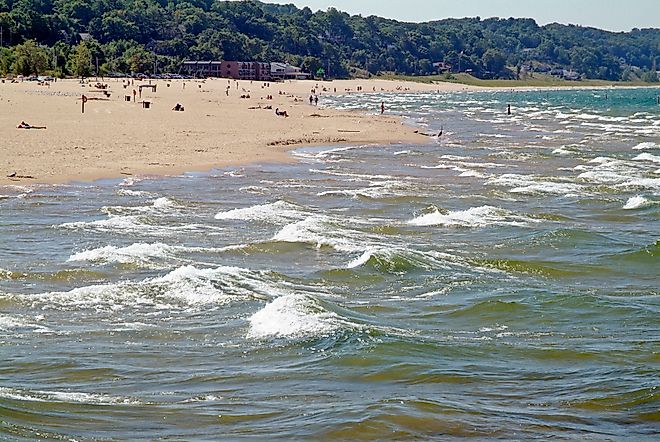 Grand Haven State Park on Lake Michigan