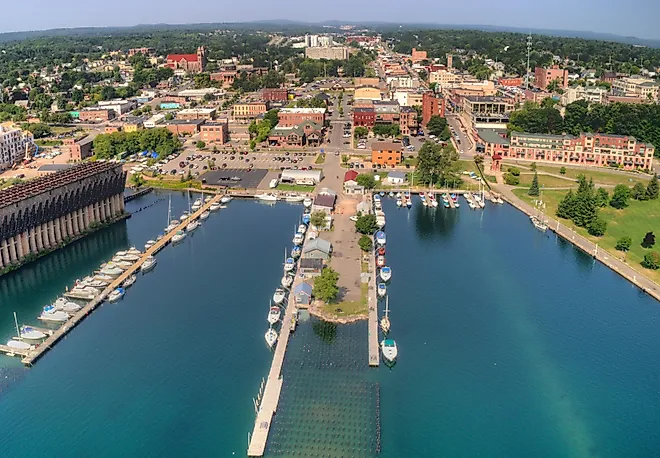 Marquette, Michigan is a port city on the shores of Lake Superior
