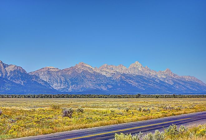 Grand Teton National Park, Teton Park Road. 