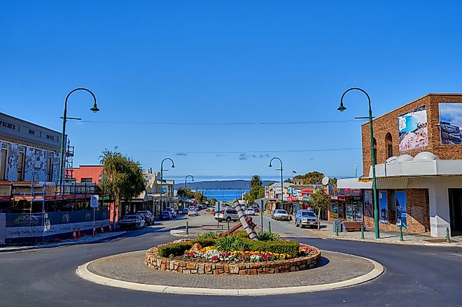 Historic center of the town of Albany, Western Australia.