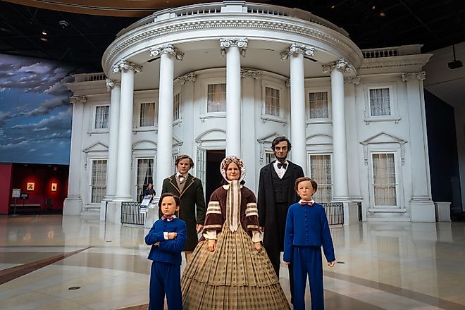 Abraham Lincoln Presidential Library and Museum in Springfield, Illinois. Editorial credit: EWY Media / Shutterstock.com.