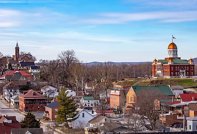 Historic Hermann, Missouri town on the Missouri River